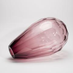 Hand Blown Murano Barrel Vase in Amethyst Extra Tall - 4236883