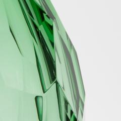 Hand Blown Murano Barrel Vase in Emerald Green Extra Tall - 4260762