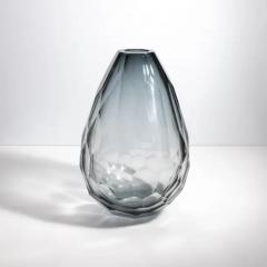 Hand Blown Murano Barrel Vase in Grey XXL - 3852337