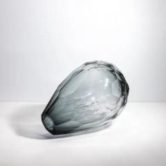 Hand Blown Murano Barrel Vase in Grey XXL - 3852339