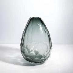 Hand Blown Murano Barrel Vase in Tourmaline XXL - 3851754