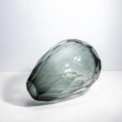 Hand Blown Murano Barrel Vase in Tourmaline XXL - 3851811