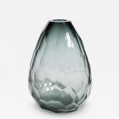 Hand Blown Murano Barrel Vase in Tourmaline XXL - 3868647