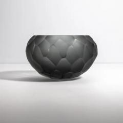 Hand Blown Murano Battuto Bowl in Grey - 3851944