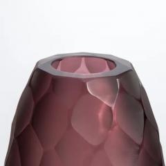 Hand Blown Murano Battuto Vase in Amethyst Medium - 3851968