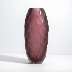 Hand Blown Murano Battuto Vase in Amethyst Medium - 3851969