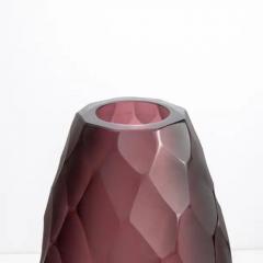 Hand Blown Murano Battuto Vase in Amethyst Tall - 3845071