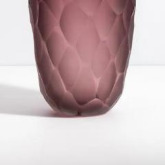 Hand Blown Murano Battuto Vase in Amethyst Tall - 3845072