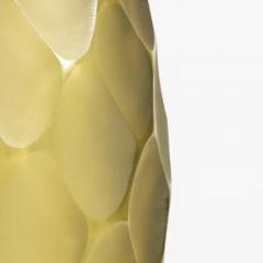 Hand Blown Murano Battuto Vase in Olive Medium - 3852016