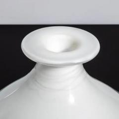 Hand Blown Murano Bottle in Crystal White Large - 3852345