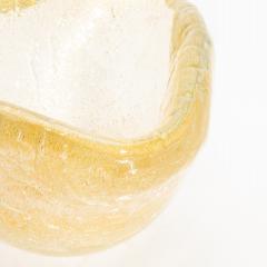 Hand Blown Murano Bowl with 24 Karat Gold Flecks - 4208310