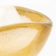 Hand Blown Murano Bowl with 24 Karat Gold Flecks - 4210625