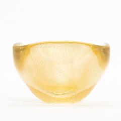 Hand Blown Murano Bowl with 24 Karat Gold Flecks - 4210644