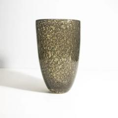 Hand Blown Murano Bullicante Vase in Gold - 3851111