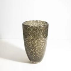 Hand Blown Murano Bullicante Vase in Gold - 3851115