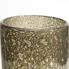 Hand Blown Murano Bullicante Vase in Gold - 3851117