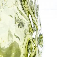 Hand Blown Murano Burri Vase in Light Olive Green - 3852318