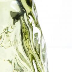 Hand Blown Murano Burri Vase in Light Olive Green - 3852319