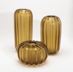 Hand Blown Murano Cactus Vase in Amber Large - 4229241