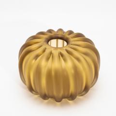 Hand Blown Murano Cactus Vase in Amber Small - 4229214