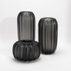 Hand Blown Murano Cactus Vase in Grey Medium - 4227141
