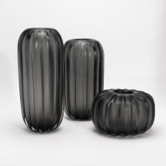 Hand Blown Murano Cactus Vase in Grey Medium - 4227142