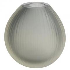 Hand Blown Murano Canetto Vase in Grey Medium - 3851017