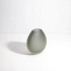 Hand Blown Murano Canetto Vase in Grey Medium - 3851018