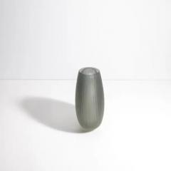 Hand Blown Murano Canetto Vase in Grey Medium - 3851019