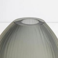 Hand Blown Murano Canetto Vase in Grey Medium - 3851021