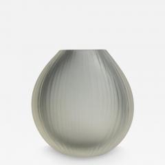 Hand Blown Murano Canetto Vase in Grey Medium - 3868615