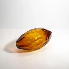 Hand Blown Murano Facet Vase in Amber - 3852021