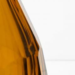 Hand Blown Murano Facet Vase in Amber Large - 3852530
