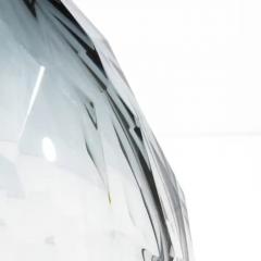 Hand Blown Murano Facet Vase in Grey Medium - 3851779