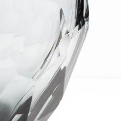 Hand Blown Murano Facet Vase in Grey Medium - 3851789