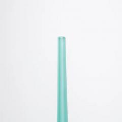 Hand Blown Murano Flute Vase in Teal - 3851727