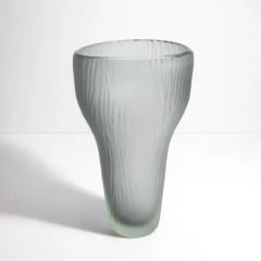 Hand Blown Murano Ghost Vase in Grey Large - 3851805