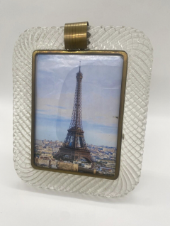 Hand Blown Murano Glass Frame by Barovier Toso - 3756147