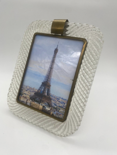 Hand Blown Murano Glass Frame by Barovier Toso - 3756148