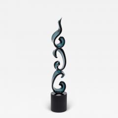 Hand Blown Murano Glass Sculpture The Triple Ribbon  - 3855103