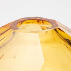 Hand Blown Murano Globe Vase in Amber - 4260746