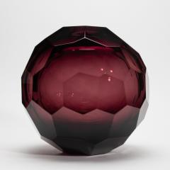 Hand Blown Murano Globe Vase in Amethyst - 4260738