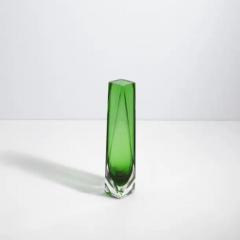 Hand Blown Murano Goccia Vase in Green Small - 3852353