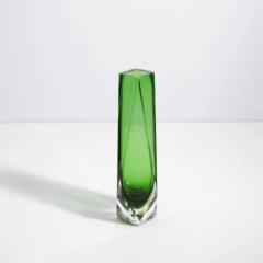 Hand Blown Murano Goccia Vase in Green Small - 3852356