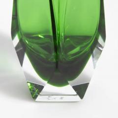 Hand Blown Murano Goccia Vase in Green Small - 3852409