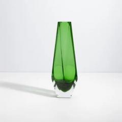 Hand Blown Murano Goccia Vase in Green Small - 3852410