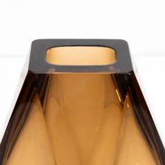 Hand Blown Murano Goccia Vase in Tobacco - 3852007