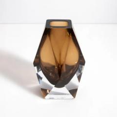 Hand Blown Murano Goccia Vase in Tobacco - 3852009