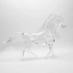 Hand Blown Murano Horse Sculpture - 3906883