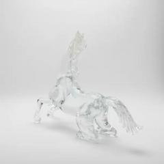 Hand Blown Murano Horse Sculpture - 3906889